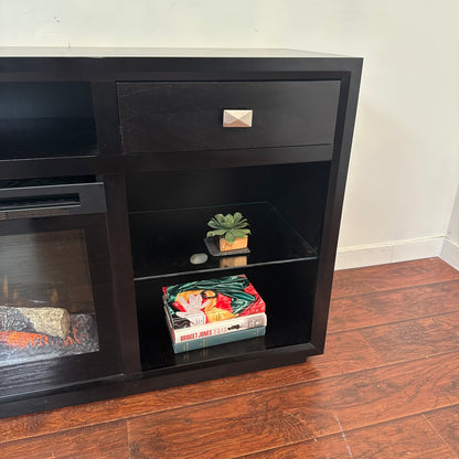 Buhler Freestanding TV stand with Fireplace