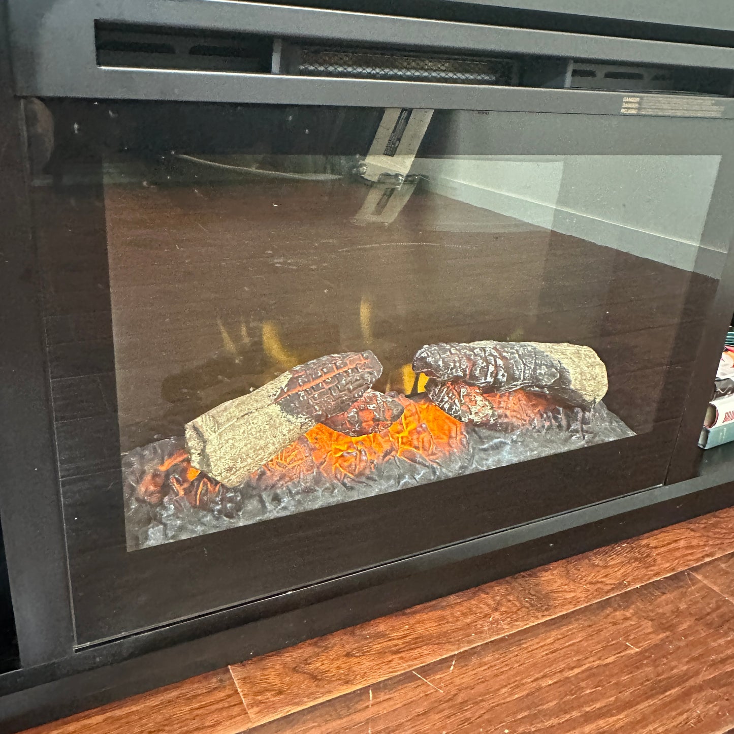 Buhler Freestanding TV stand with Fireplace