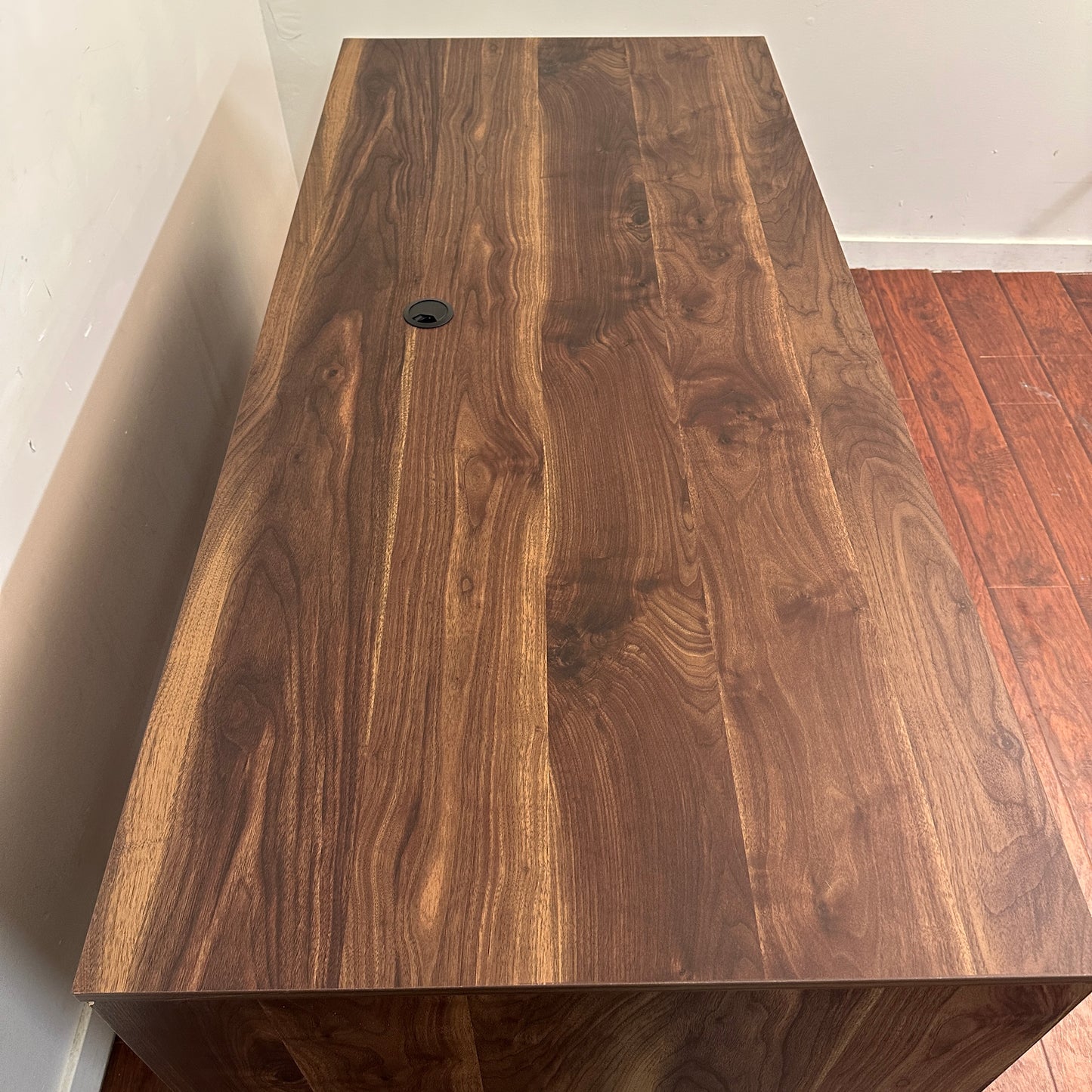 Sauder Walnut Executive Desk