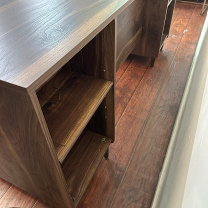 Sauder Walnut Executive Desk