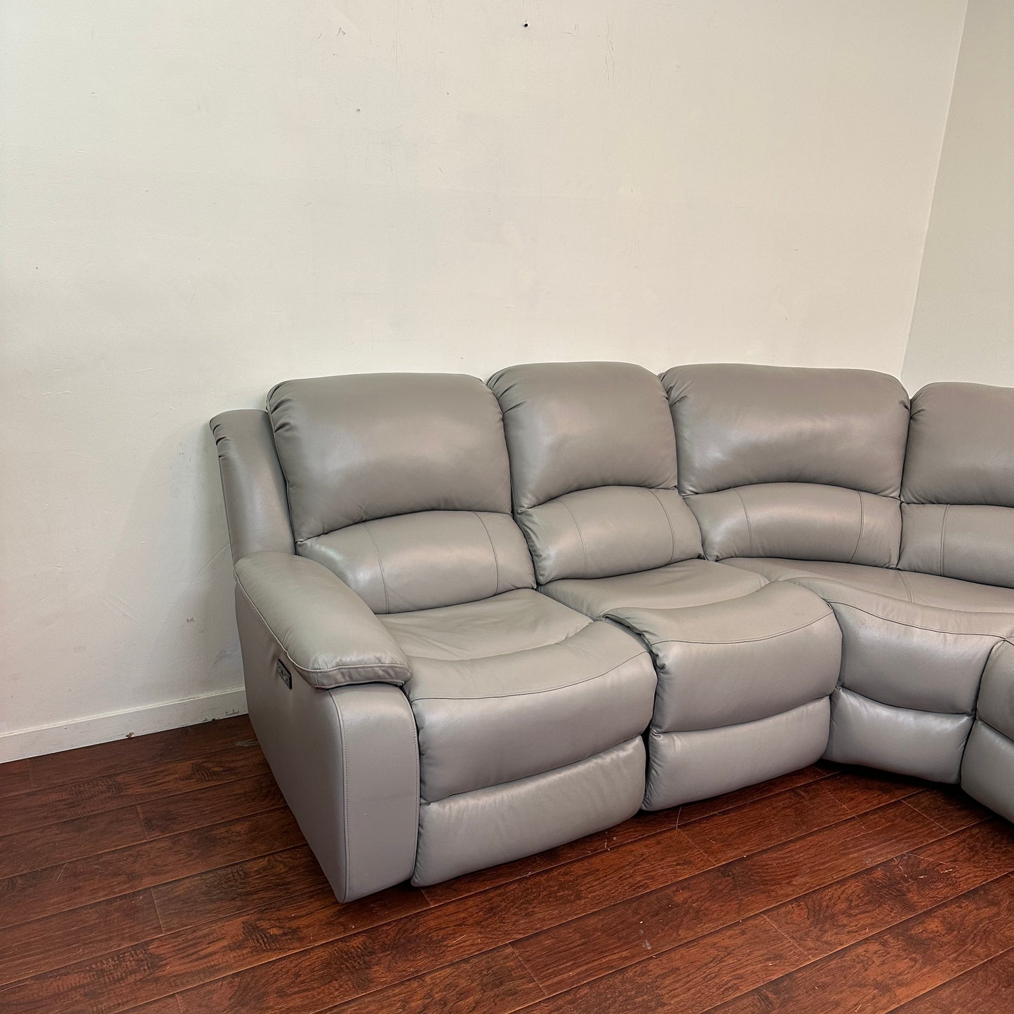 Marcel 6-Piece Genuine Leather Power Reclining Sectional