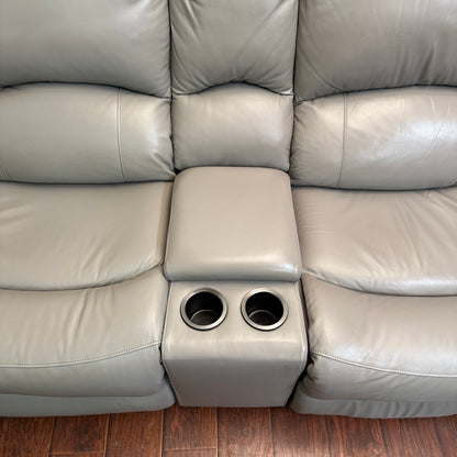 Marcel 6-Piece Genuine Leather Power Reclining Sectional