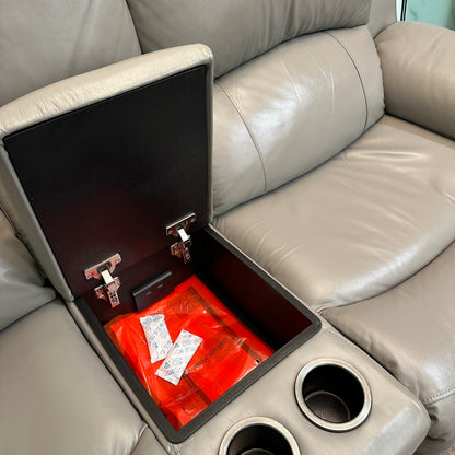 Marcel 6-Piece Genuine Leather Power Reclining Sectional