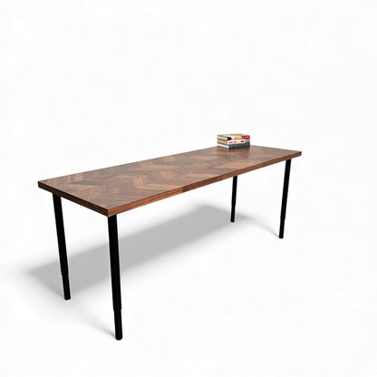 Karlby Walnut Office Desk - Adjustable Height