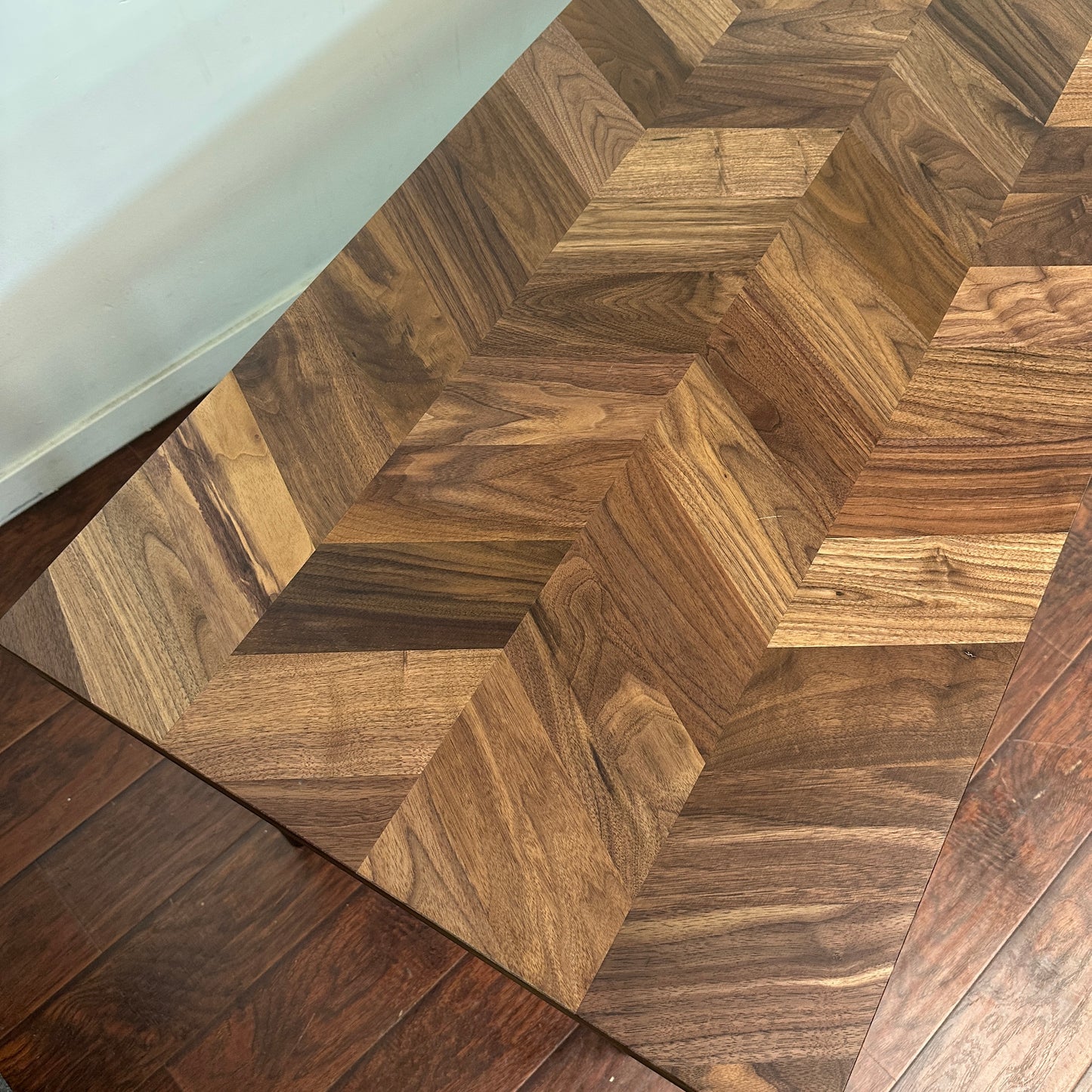 Karlby Walnut Office Desk - Adjustable Height