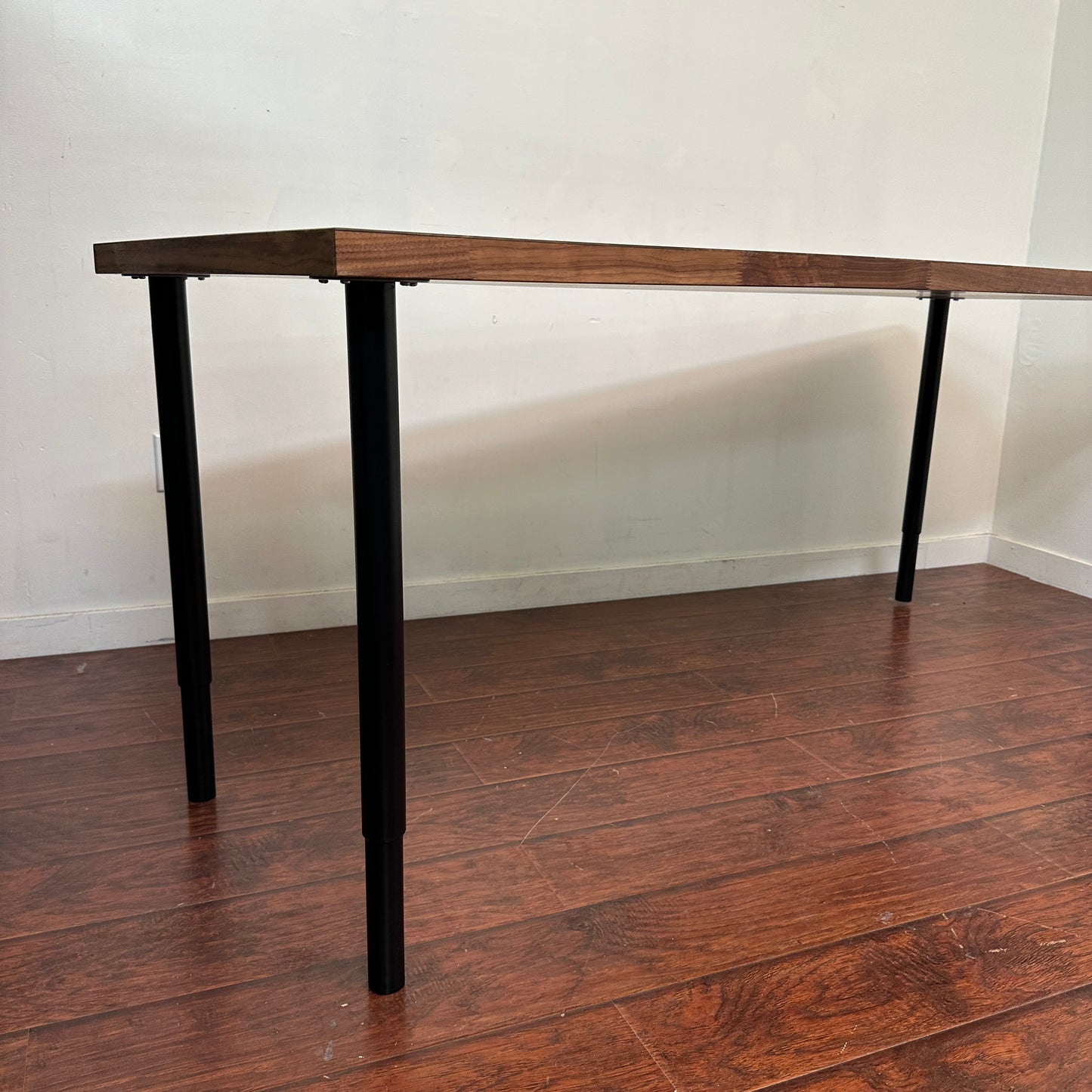 Karlby Walnut Office Desk - Adjustable Height
