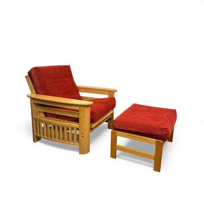 Cabin Futon Chair Bed with Ottoman