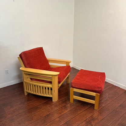 Cabin Futon Chair Bed with Ottoman