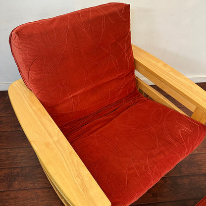 Cabin Futon Chair Bed with Ottoman