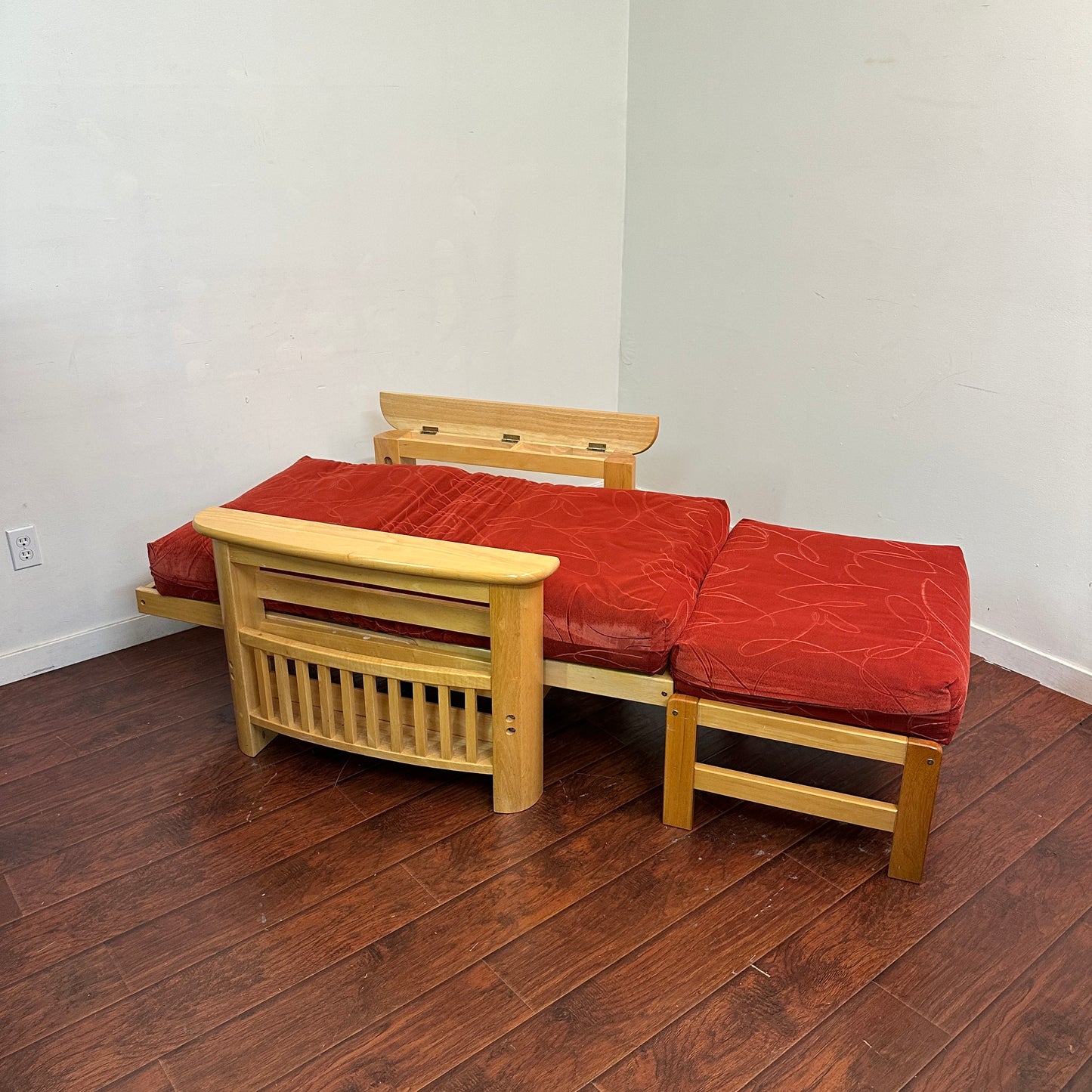 Cabin Futon Chair Bed with Ottoman