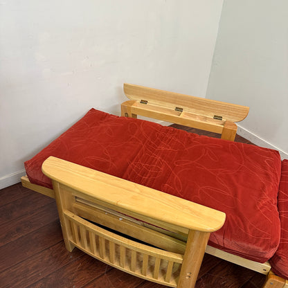Cabin Futon Chair Bed with Ottoman