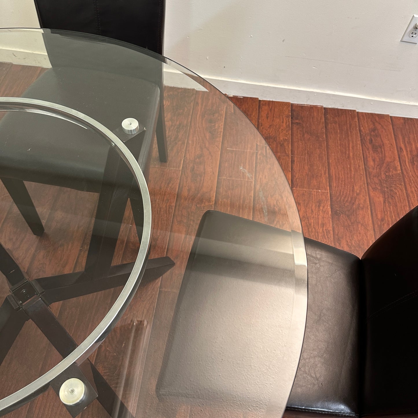 Modern Round Glass Dining Set