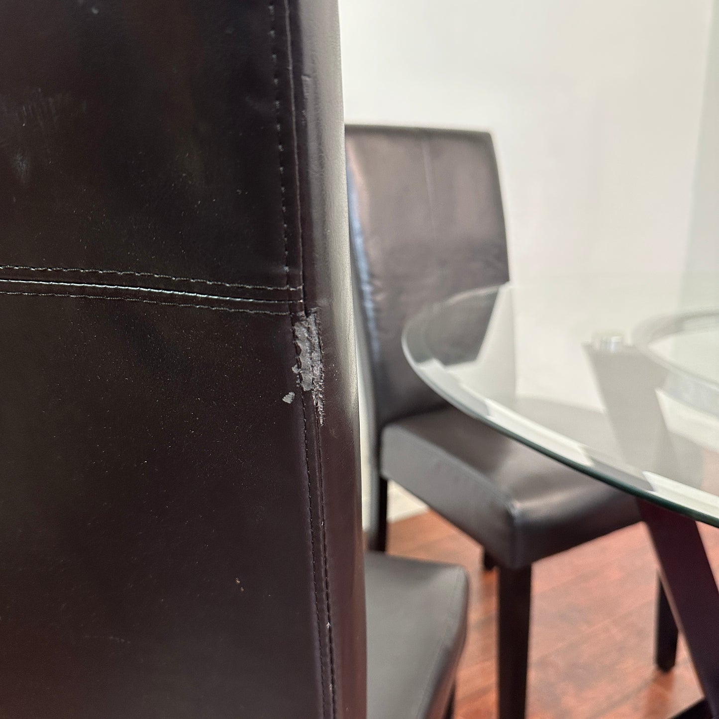 Modern Round Glass Dining Set