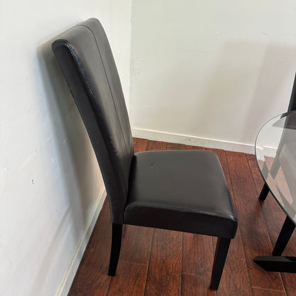 Modern Round Glass Dining Set