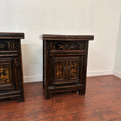 Antique Unique Bed Side Tables (x2)