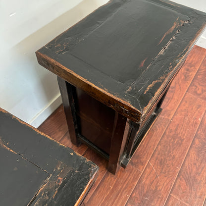 Antique Unique Bed Side Tables (x2)
