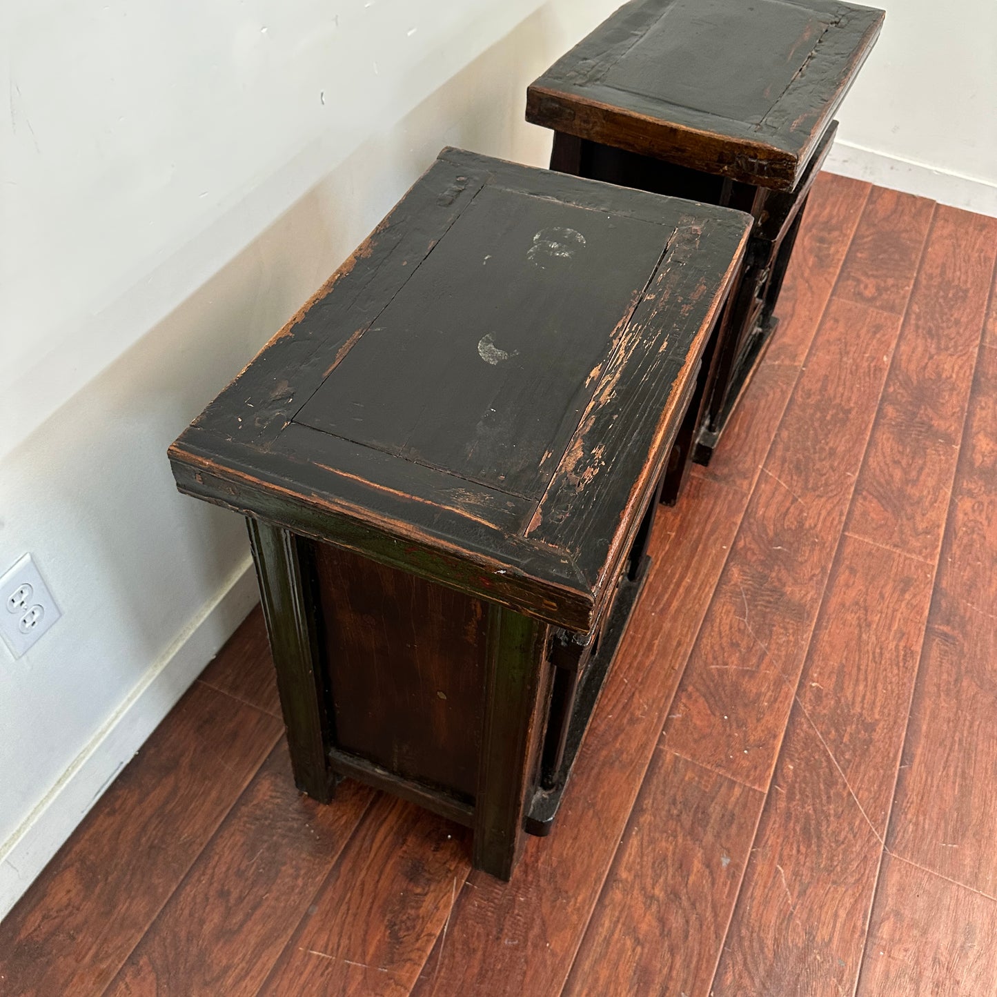 Antique Unique Bed Side Tables (x2)