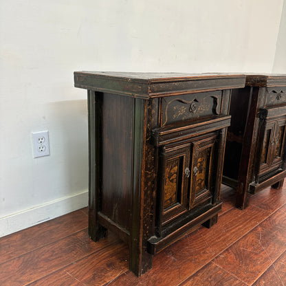 Antique Unique Bed Side Tables (x2)