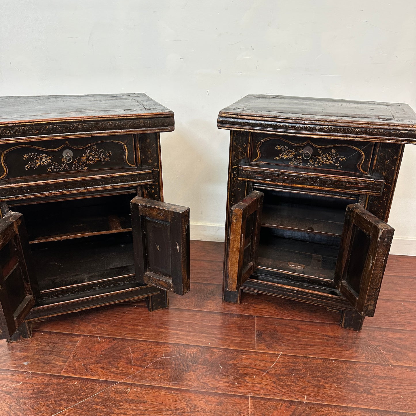 Antique Unique Bed Side Tables (x2)