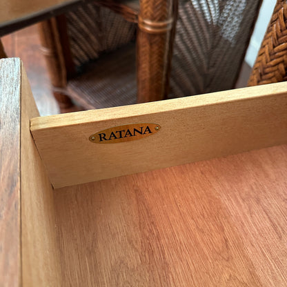 Ratana Wicker Nightstands (x2)