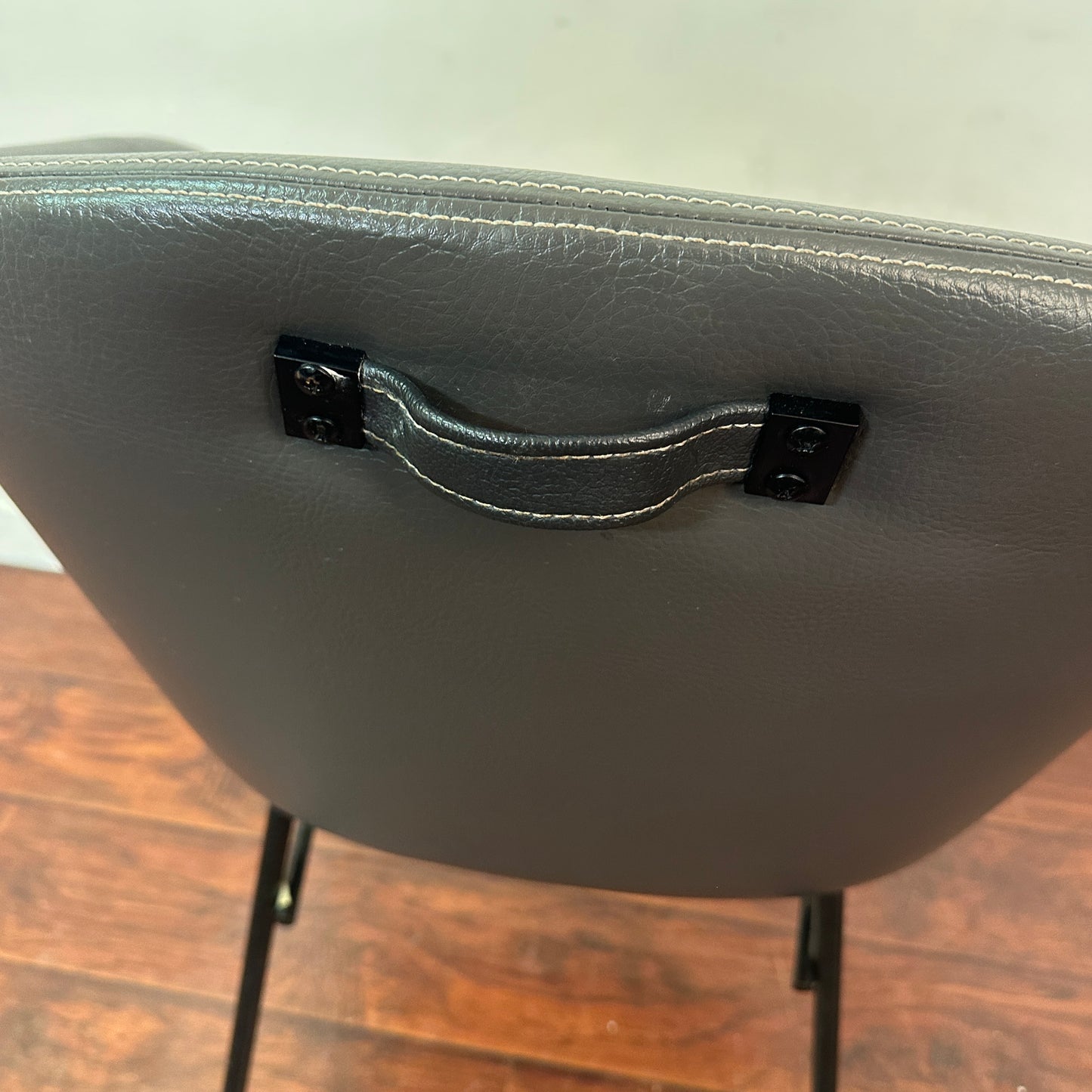 Modern Leather Barrel Dining Chairs (x6)