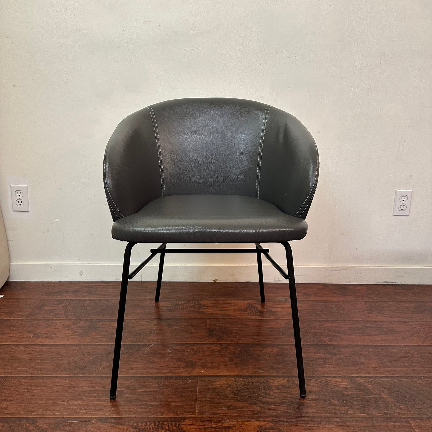 Modern Leather Barrei Dining Chairs (x4)