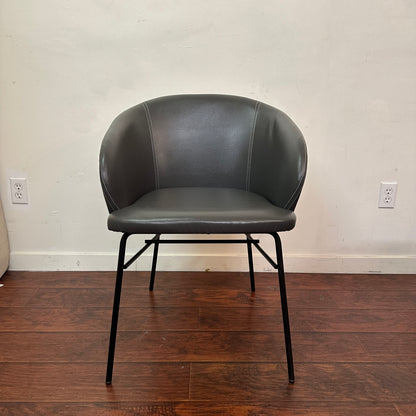 Modern Leather Barrei Dining Chairs (x4)