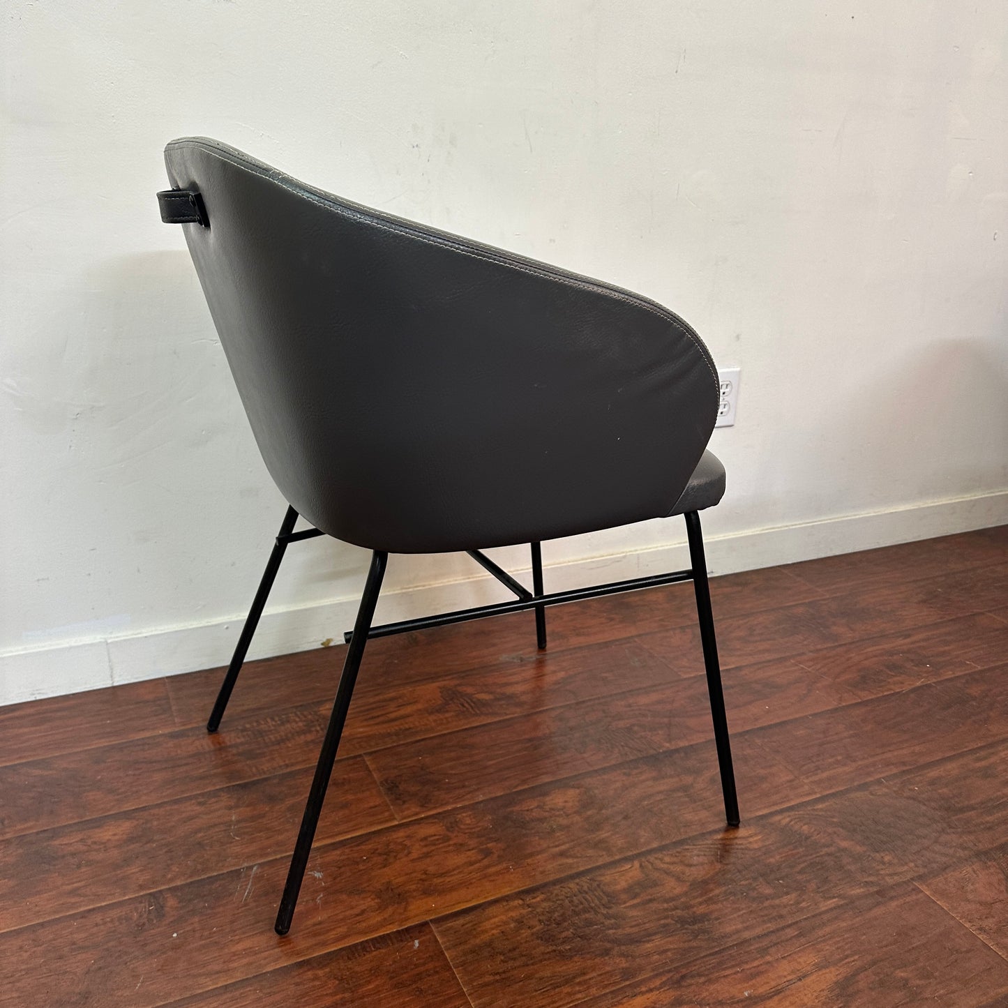 Modern Leather Barrei Dining Chairs (x4)
