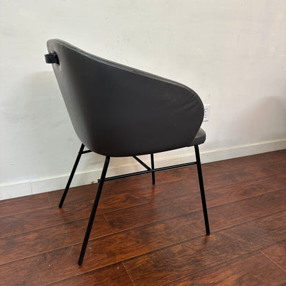 Modern Leather Barrei Dining Chairs (x4)