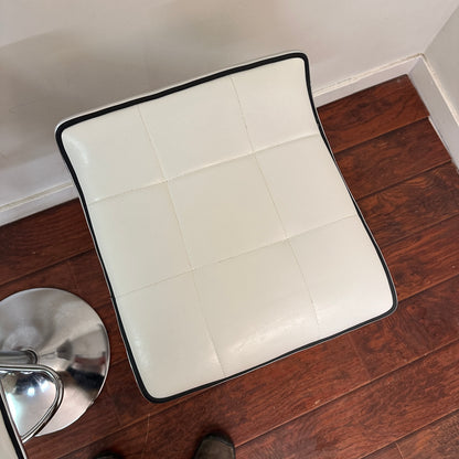 White Swivel Adjustable Barstools (x4)