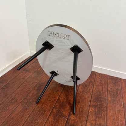 Walnut-Look Oval Coffee Table