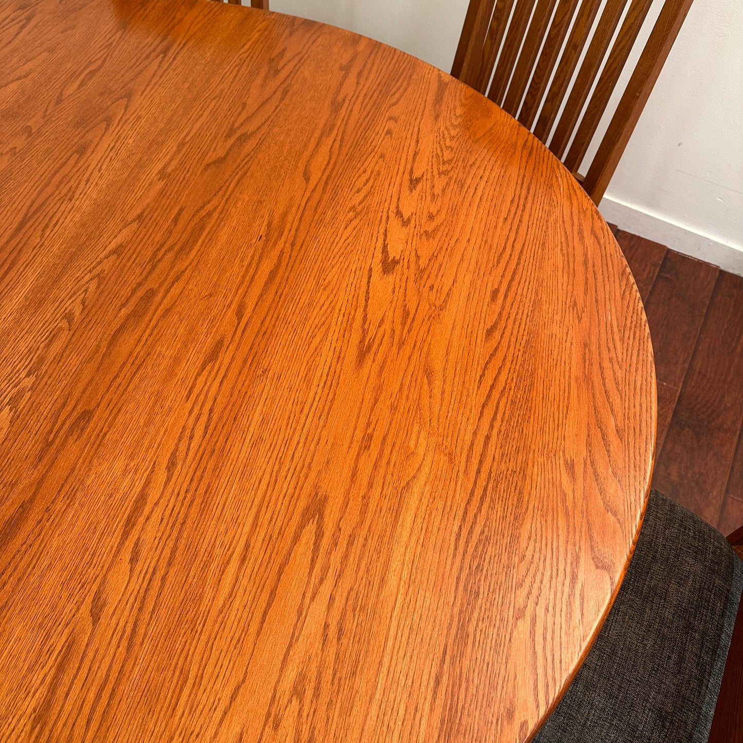 Mission Style Round Oak Dining Set