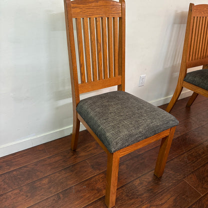 Mission Style Round Oak Dining Set