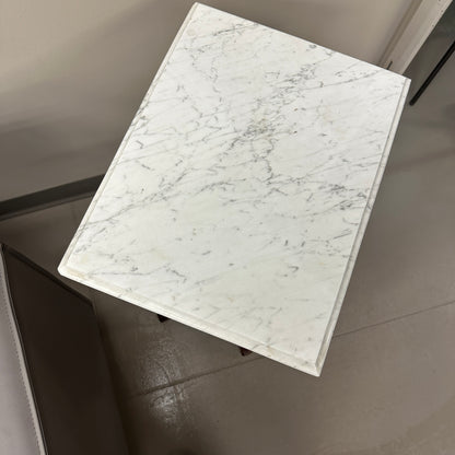 Vintage Mahogany Marble Top Nightstand