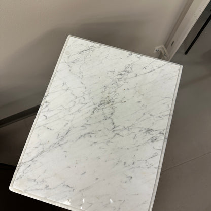 Vintage Mahogany Marble Top Nightstand