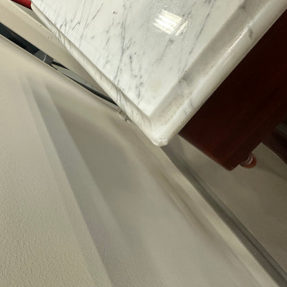 Vintage Mahogany Marble Top Nightstand