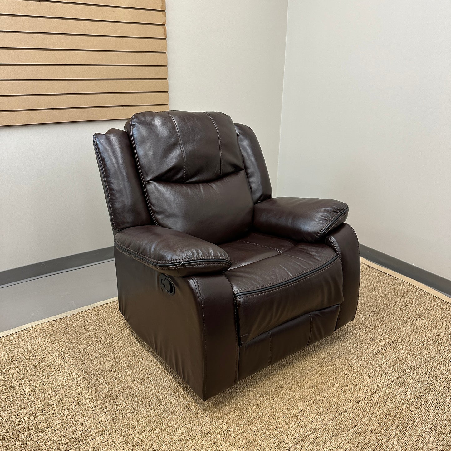 Dark Brown Leather Recliner