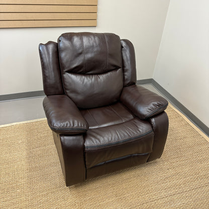 Dark Brown Leather Recliner