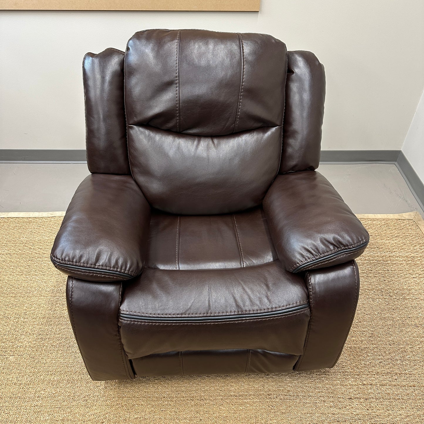 Dark Brown Leather Recliner