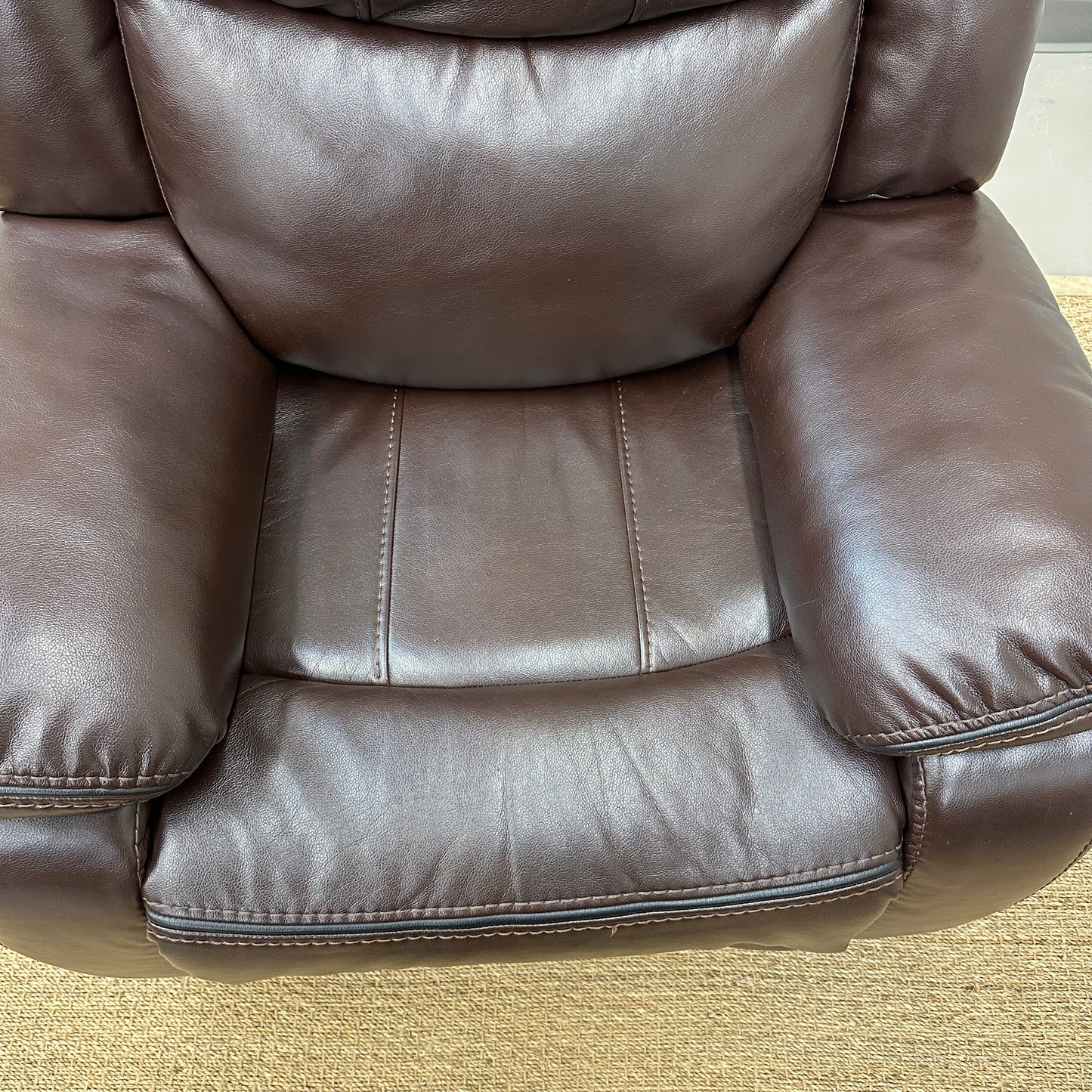 Dark Brown Leather Recliner
