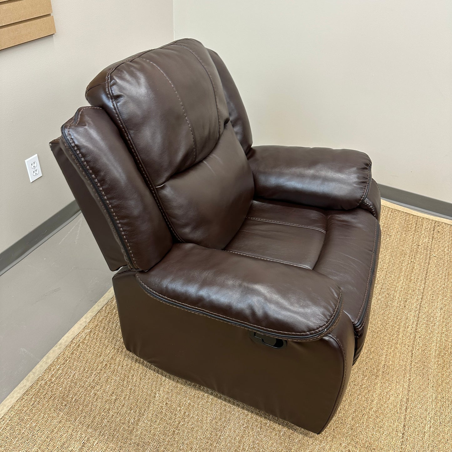 Dark Brown Leather Recliner