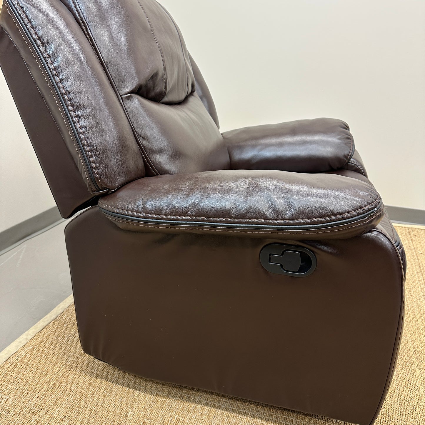 Dark Brown Leather Recliner