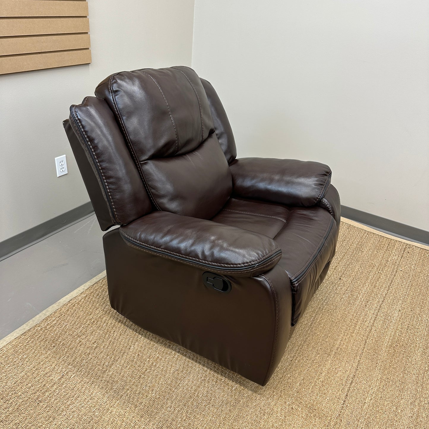 Dark Brown Leather Recliner