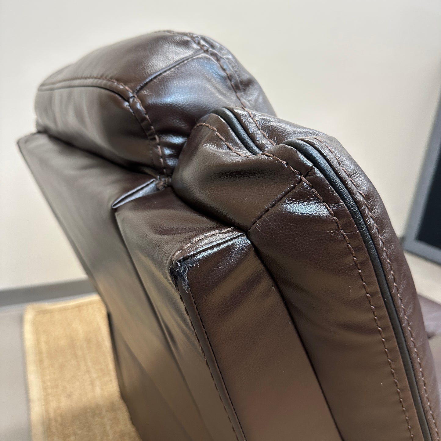 Dark Brown Leather Recliner