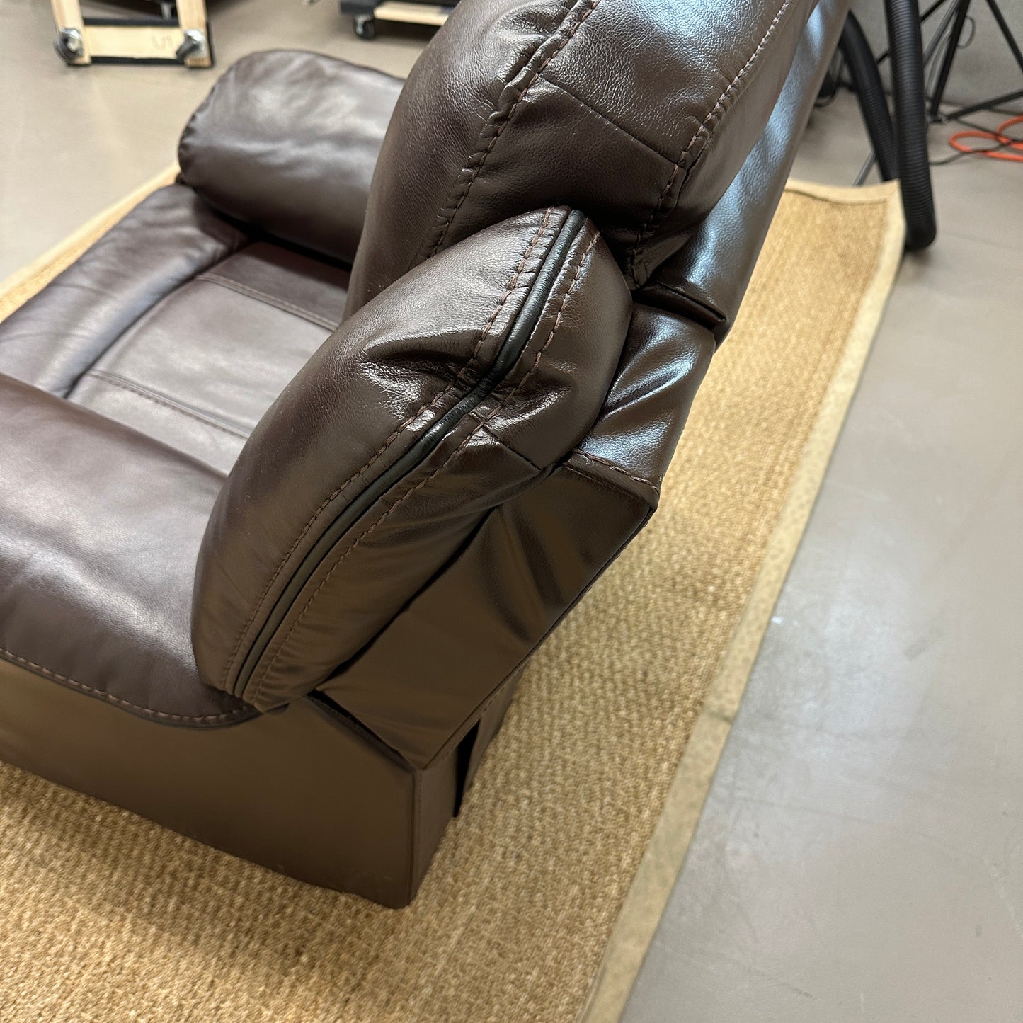 Dark Brown Leather Recliner