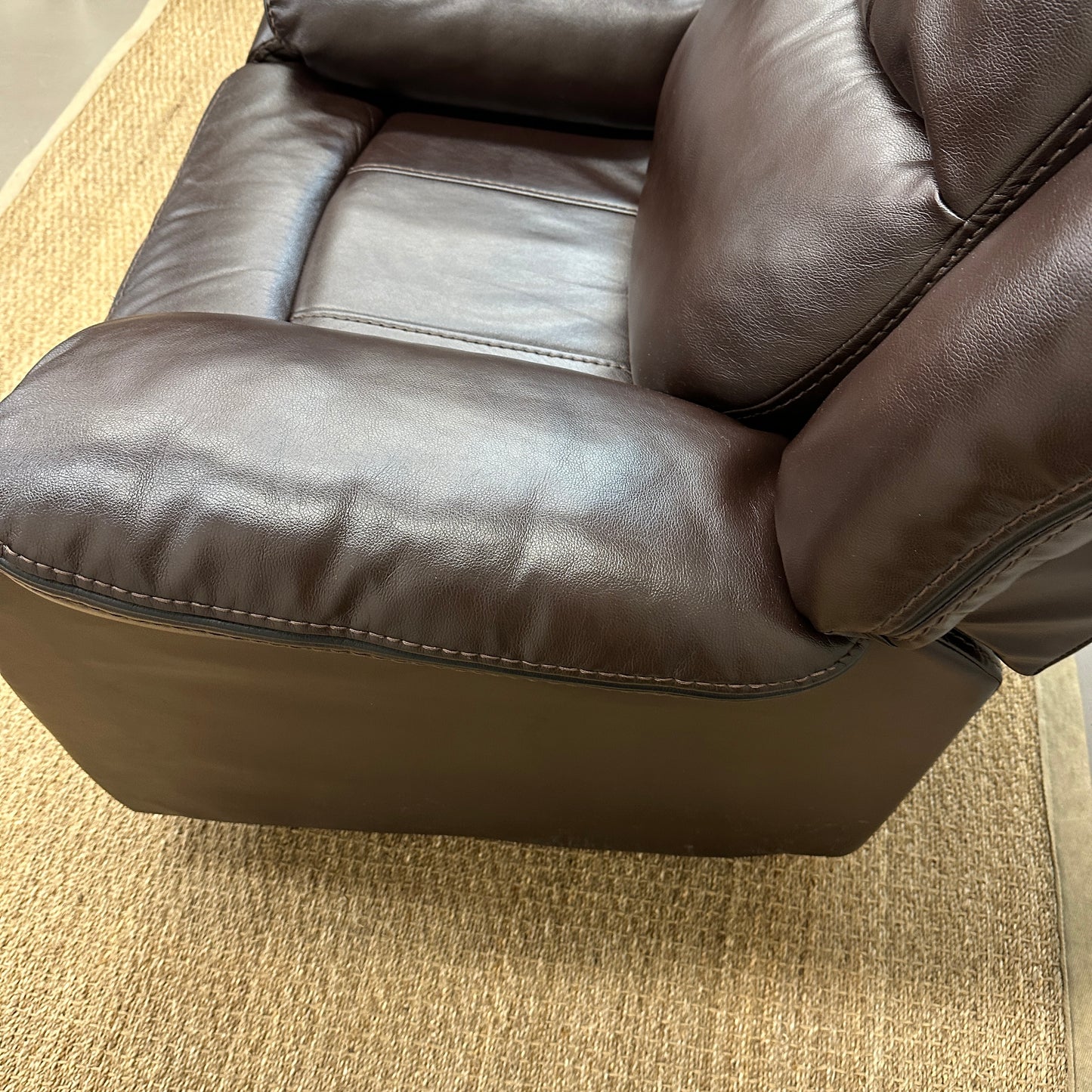 Dark Brown Leather Recliner