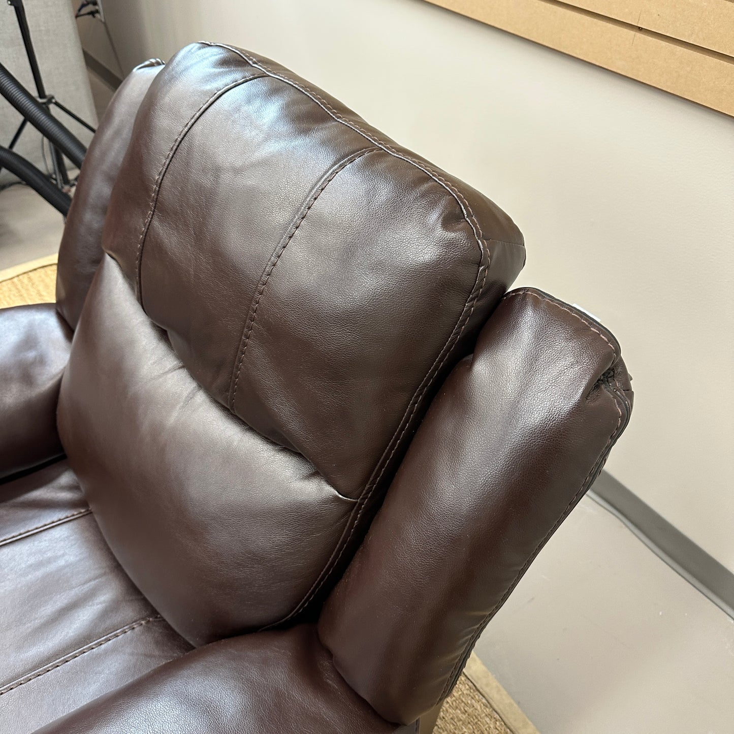 Dark Brown Leather Recliner