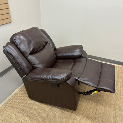 Dark Brown Leather Recliner