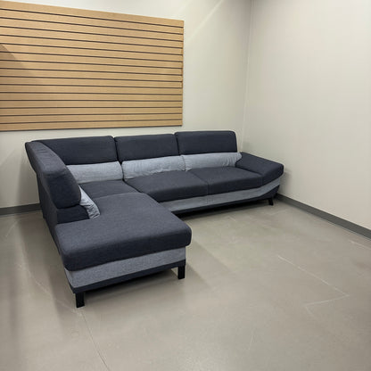 Dark Blue & Grey Modern Sectional