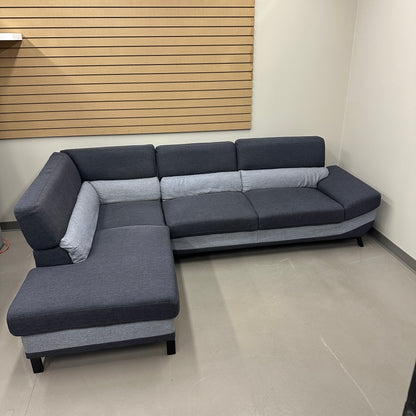 Dark Blue & Grey Modern Sectional